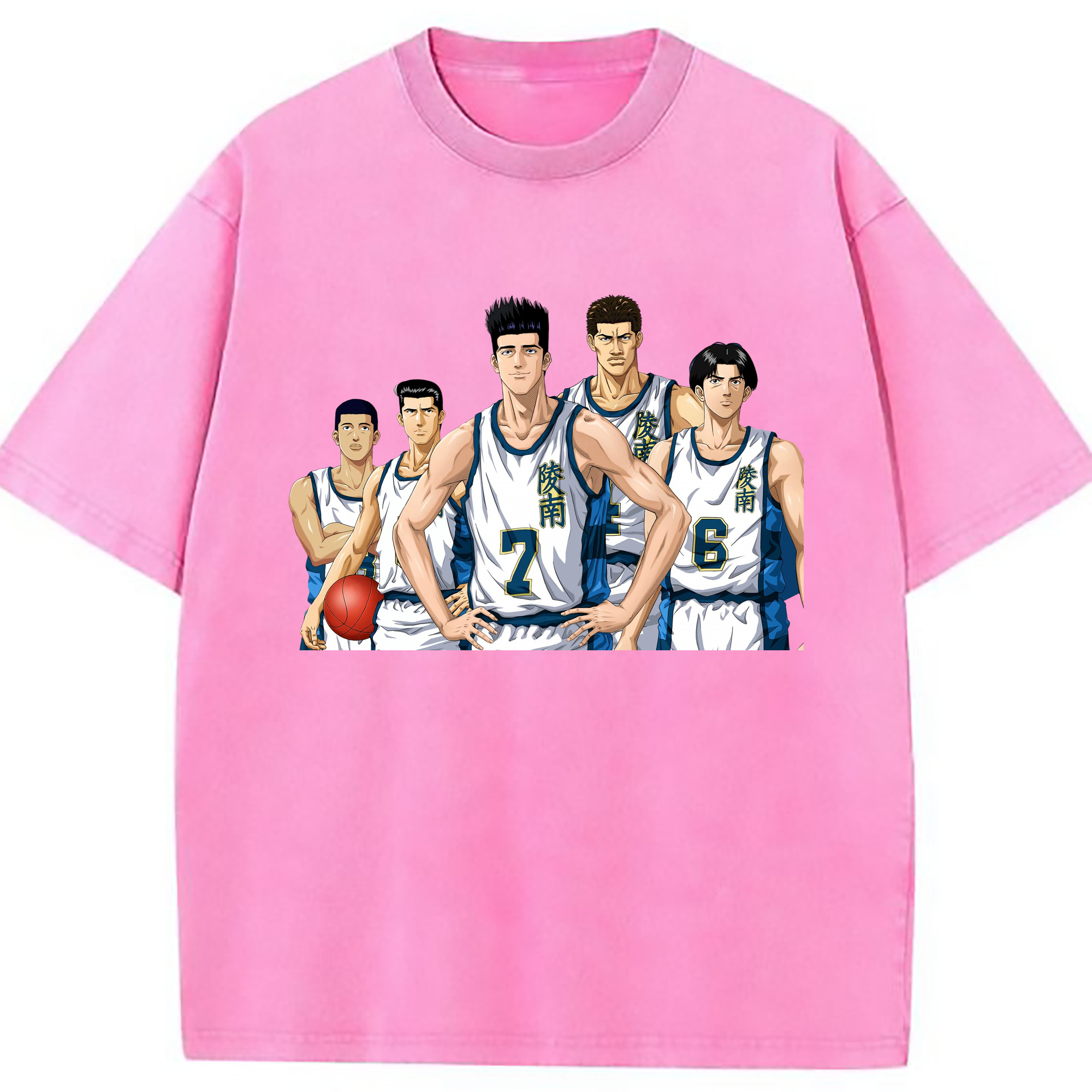 （画像用） SLAM DUNK／スラムダンク 綿100% ヴィンテージ風 半袖Tシャツ（フロントプリント）